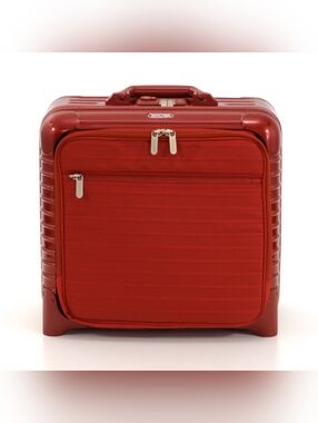 RIMOWA Salsa Deluxe Hybrid 2 Wheel  Business Case Carry On 30L Red Rare Pre LVMH